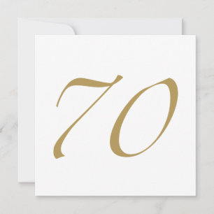 70th Birthday Card