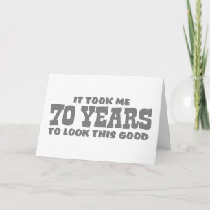 70th Birthday Card