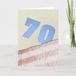 70th Birthday Card