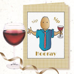 70th Birthday Card for Man - Cartoon Funny<br><div class="desc">Let that special guy celebrating his 70th birthday know that you are toasting him on his special day ...   Personalize it with his name</div>