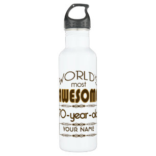70th Birthday Celebration World Best Fabulous 710 Ml Water Bottle
