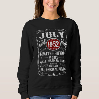 70th Birthday Decoration Legends Were Born In July Sweatshirt
