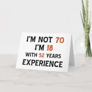 70th birthday designs card