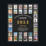 70th Birthday Family Photo Collage 32 Photographs Fleece Blanket<br><div class="desc">Personalized 70th Birthday Fleece Photo Blanket | Customizable with 32 Pictures. Personalized gift fleece blanket with 32 photos of your choice. A wonderful gift idea to commemorate a special birthday for that wonderful person. TOP TIP: If you Pre-crop your photos into a square shape before you upload them you have...</div>