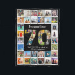 70th Birthday Family Photo Template Fleece Blanket<br><div class="desc">Make that birthday gift a very special memories keepsake with this wonderful photo blanket. Add your favourite images to create a heartfelt and touching present.</div>