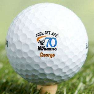 70th Birthday For Granddad – 70 Years Sporty Gift Golf Balls