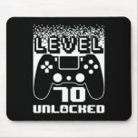 70th Birthday For Men Level 70 Unlocked Gamer 70 Y Mouse Pad<br><div class="desc">70th Birthday For Men Level 70 Unlocked Gamer 70 Year Old</div>