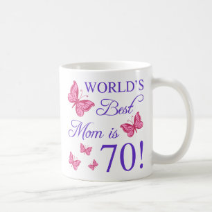 70th Birthday For Mom Coffee Mug
