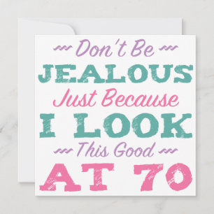 70th Birthday For Women Card