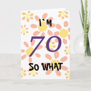 70th Birthday Funny Card