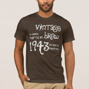 70th Birthday Gift 1943 Vintage Brew T-Shirt