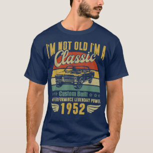 70th Birthday Gifts for Men Dad Retro Vintage 1952 T-Shirt