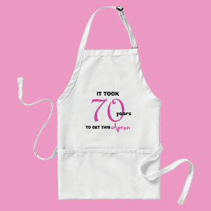 70th Birthday Gifts Funny Apron