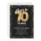 70th Birthday Gold Balloons Invitation