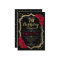 70th Birthday - Gold Black Red Roses