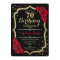70th Birthday - Gold Black Red Roses