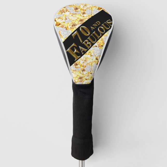 70th Birthday  Golf Head Cover (Front)