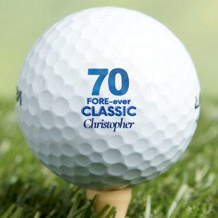 70th Birthday Golfer Gift - FORE-ever Classic 70 Golf Balls
