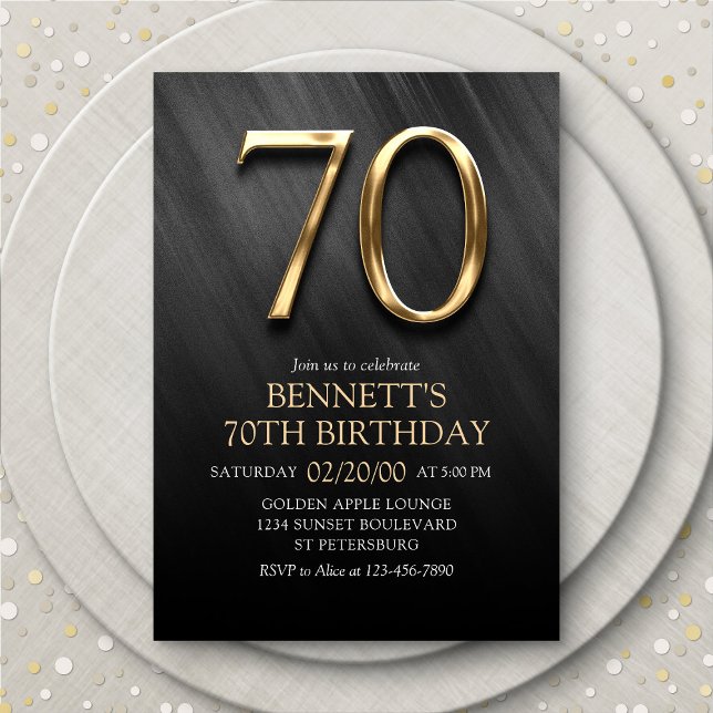 70th Birthday Invitation (Creator Uploaded)