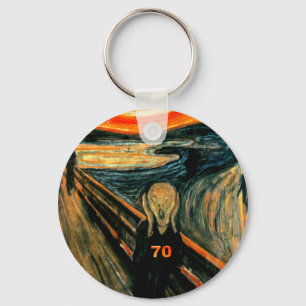 70th Birthday Keychain