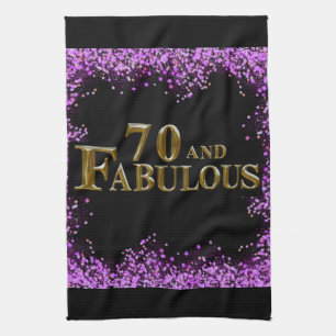 70th Birthday  Kitchen Towel