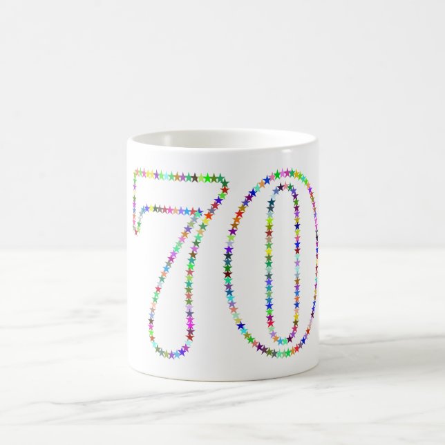 70th birthday mug (Center)