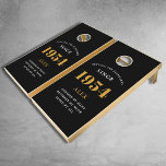 70th Birthday Name 1954 Black Gold Elegant Chic Cornhole Set<br><div class="desc">70th Birthday 1954 Black and Gold Chic Elegant Personalized Cornhole Set. Celebrate in style with this 70th Birthday 1954 Black and Gold Elegant Chic Personalized Cornhole Set. This unique game set offers a modern and stylish twist to the traditional cornhole game. With its black and gold theme, this set is...</div>