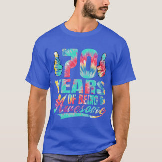 70th Birthday or Anniversary 70 Years of Being gif T-Shirt