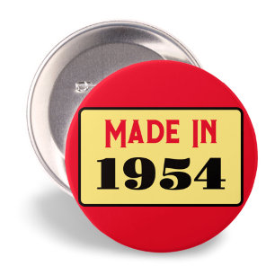 70th Birthday party born 1954 70 pin