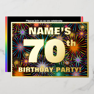 70th Birthday Party — Fun, Colourful Fireworks Loo