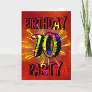 70th Birthday Party Invitation