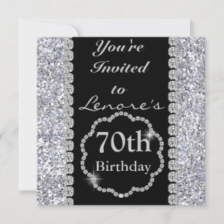 70th Birthday Party Invitation