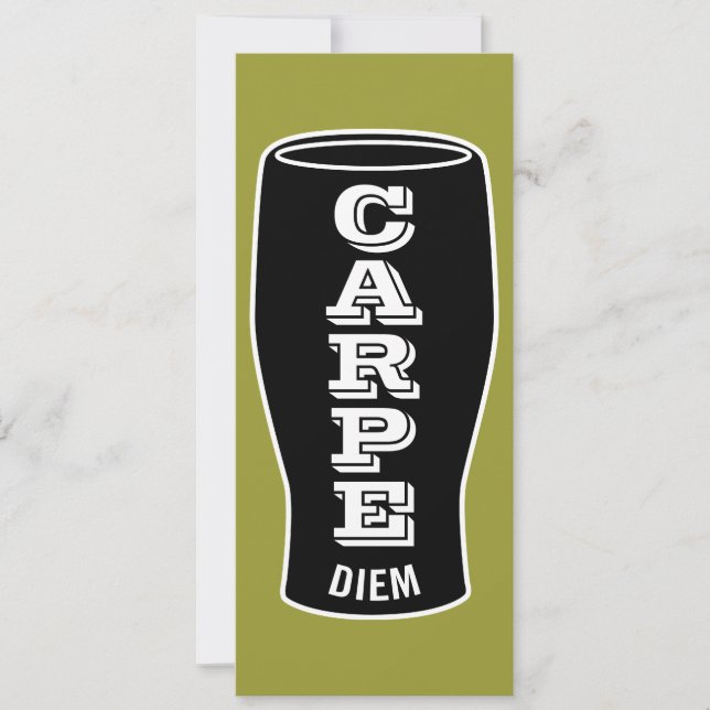 70th Birthday Party Invitation Carpe Diem Cheers (Front)