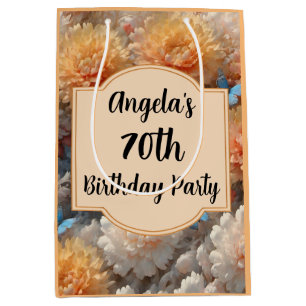 70th Birthday Party Medium Gift Bag