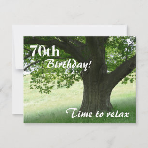 70th Birthday Party-Relax/with Quote Invitation