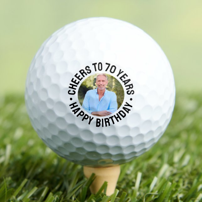 70th Birthday Photo Golf Balls (70th Birthday Photo Golf Balls)