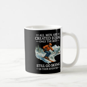 70th Birthday Skier Gifts Man 70 Years Old Skiing Coffee Mug