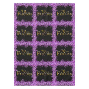 70th Birthday Tablecloth