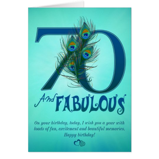 70th Birthday template Cards