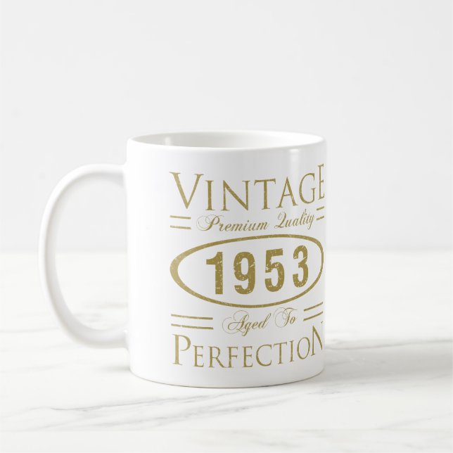 70th Birthday Vintage 1953 Coffee Mug (Left)