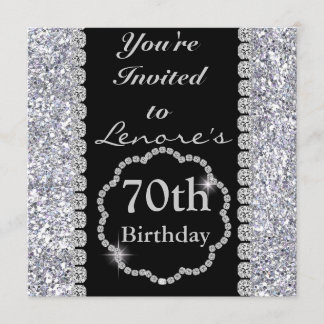 70th BLING Birthday Party Invitation