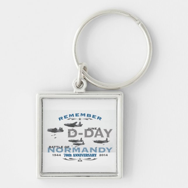 70th D-Day Air Battle of Normandy Anniversary Keychain (Front)