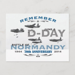70th D-Day Air Battle of Normandy Anniversary Postcard