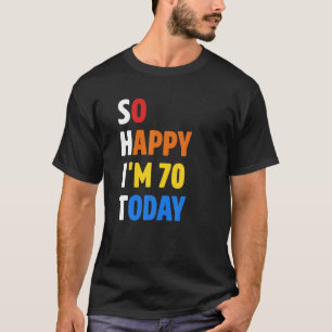70Th Funny Birthday Gifts For Women Men Party Deco T-Shirt