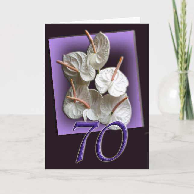70th Happy Birthday Card (Front)