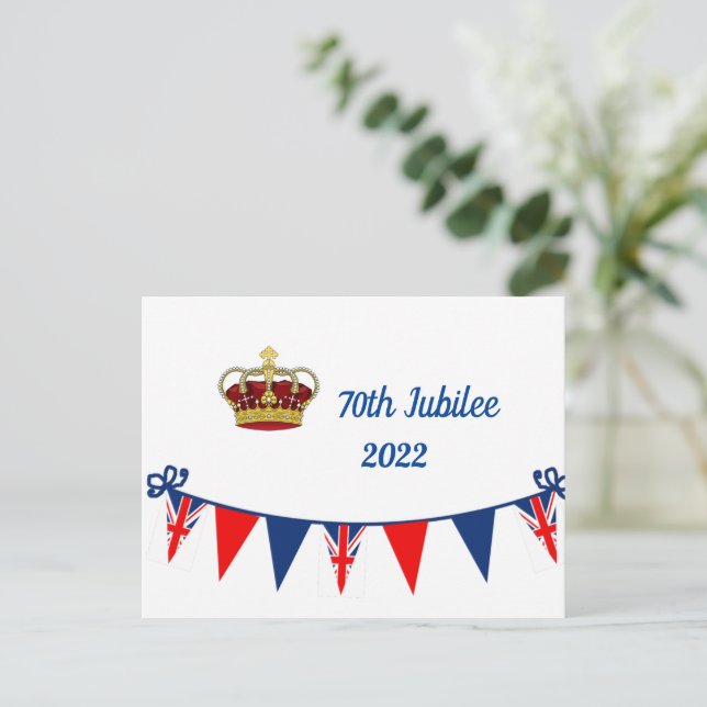 70th Jubilee  2022 Celebration Postcard (Standing Front)