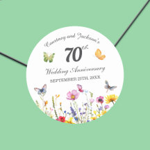 70th Platinum Wildflowers Wedding Anniversary