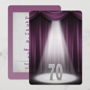 70th Silver Wedding Anniversary Invitation
