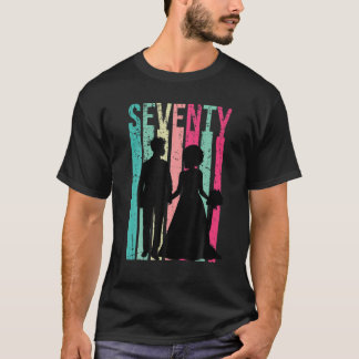 70Th Wedding Anniversary Black African American Ma T-Shirt