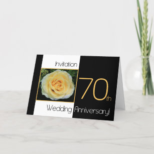 70th Anniversary Invitations & Announcements | Zazzle CA